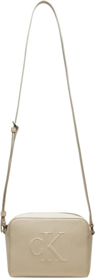 Calvin Klein Jeans Crème Faux Leren Handtas Dames Collectie Beige Dames - Foto 4