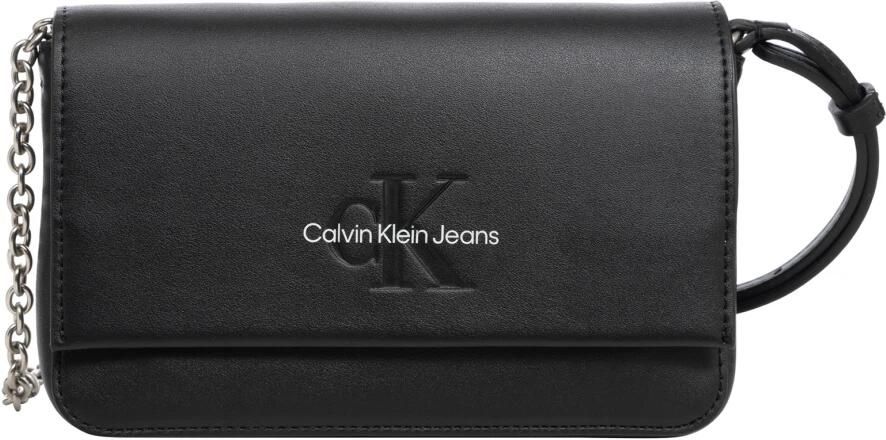 Calvin Klein Jeans Stijlvolle Crossbody Tas met Verstelbare Band Black Dames