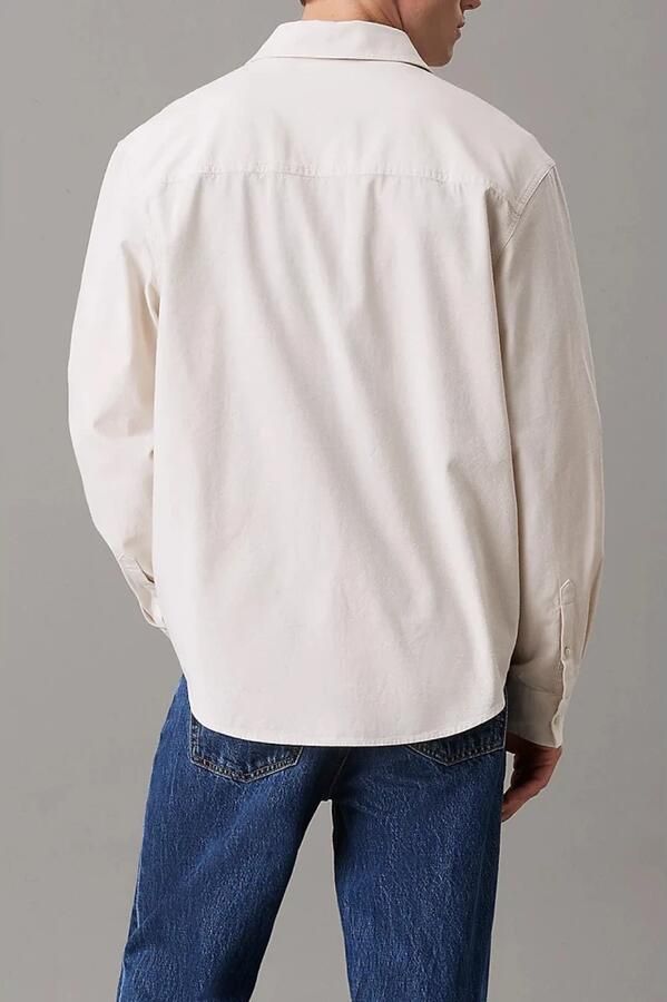 Calvin Klein Jeans Beige Effen Button-Up Shirt Lente Zomer Beige Heren - Foto 2