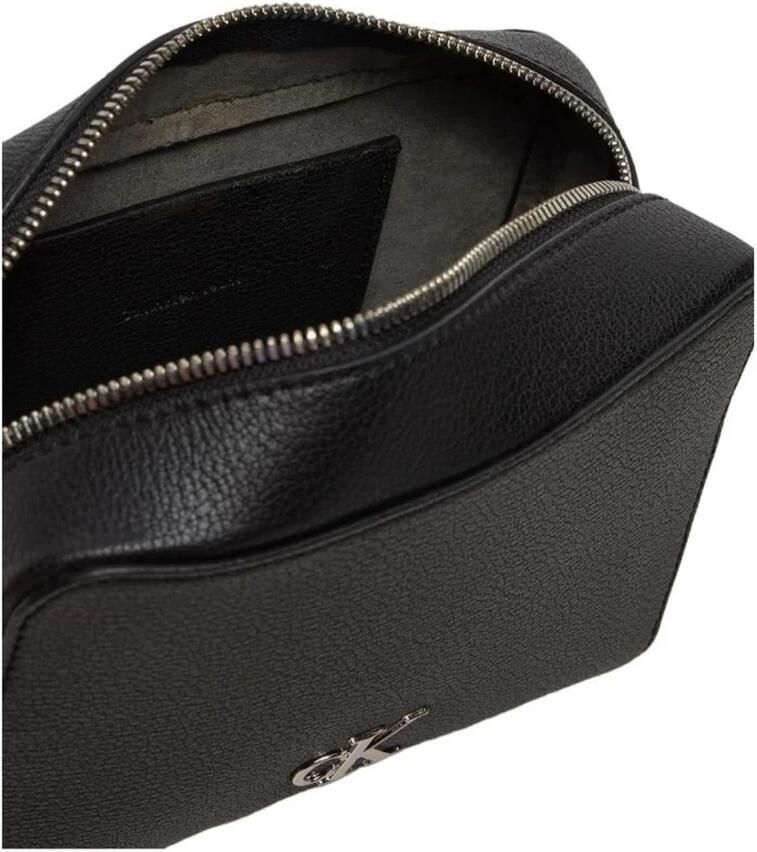 Calvin Klein Gerecyclede polyester crossbodytas met verstelbare band Black Dames