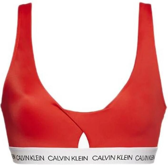 Calvin Klein Jeans Stijlvolle Zwemkledingcollectie: Polyamide Blend Red Dames - Foto 3