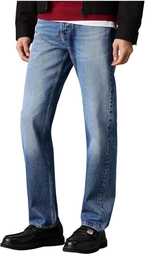 Calvin Klein Jeans Stonewash Straight Leg Denim Jeans Blue Heren - Foto 3