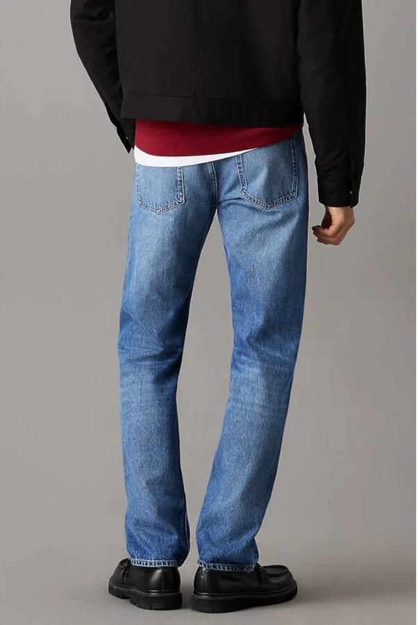 Calvin Klein Jeans Stonewash Straight Leg Denim Jeans Blue Heren - Foto 2