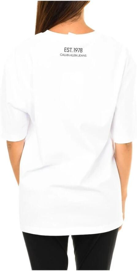 Calvin Klein Jeans T-shirt met korte mouwen en geborduurd detail White Dames - Foto 2