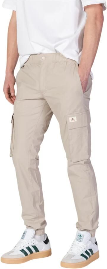 Calvin Klein Jeans Tapered Broek Lente Zomer Collectie Beige Heren - Foto 6