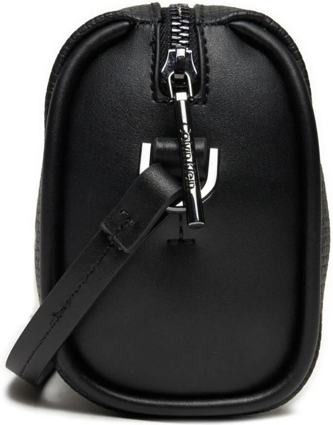 Calvin Klein Jeans Gestructureerde Synthetisch Leren Handtas Black Dames