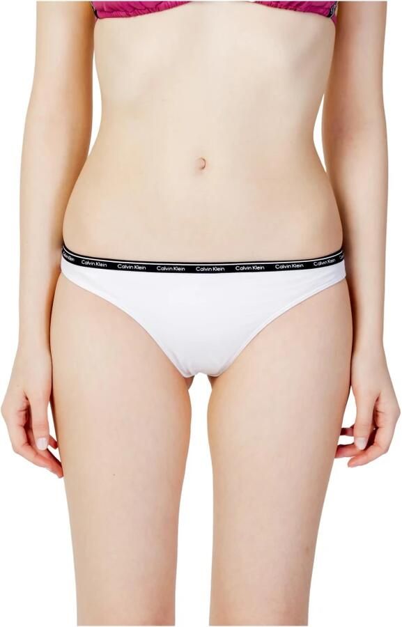 Calvin Klein Jeans Wit Eenvoudig Strandkleding Lente Zomer White Dames