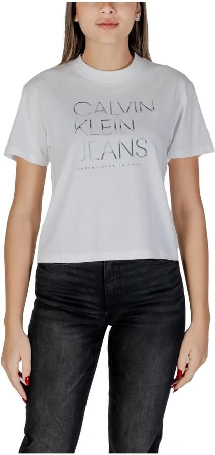 Calvin Klein Jeans T-shirt Korte Mouw EMBROIDERED INSTITUTIONAL J20J224987 - Foto 3