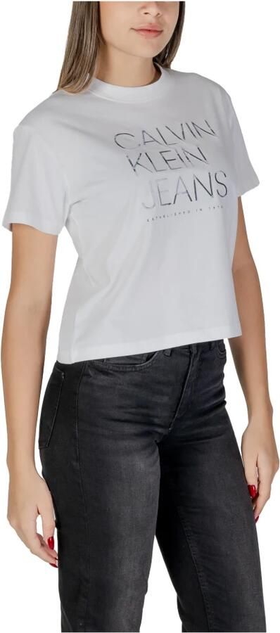 Calvin Klein Jeans T-shirt Korte Mouw EMBROIDERED INSTITUTIONAL J20J224987 - Foto 2
