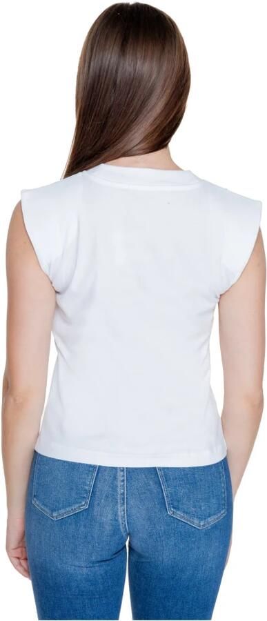 Calvin Klein Jeans Katoenen Korte Mouw T-shirt Dames Herfst Winter White Dames - Foto 3