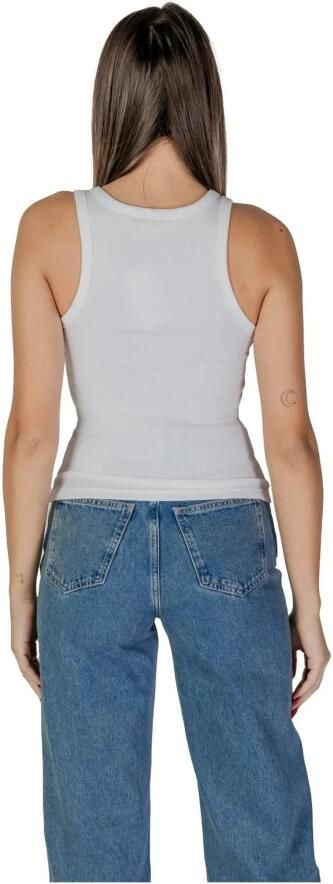 Calvin Klein Jeans Witte Katoenen Tops & T-shirt Dames Collectie White Dames - Foto 6
