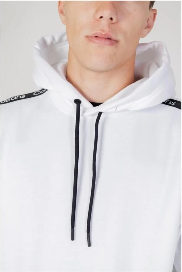 Calvin Klein Jeans Witte Hoodie Herfst Winter Mannen White Heren - Foto 2