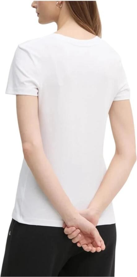 Calvin Klein Jeans Witte Katoenen T-shirt met Korte Mouwen White Dames - Foto 2