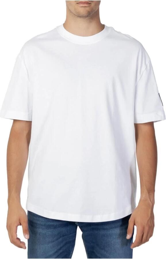 Calvin Klein Jeans Witte Katoenen T-shirt voor Heren White Heren - Foto 2
