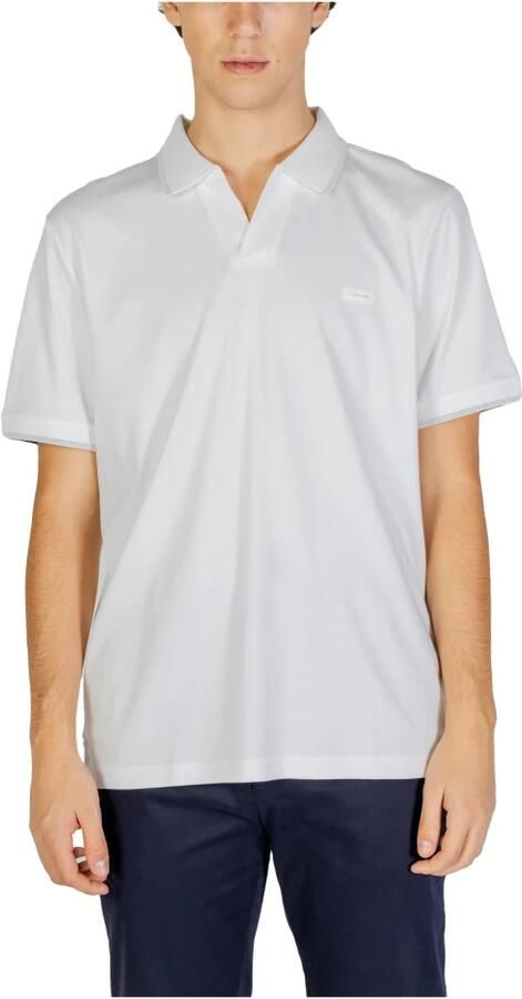 Calvin Klein Jeans Polo Shirt Korte Mouw SMOOTH COTTON OPEN K10K113072 - Foto 4
