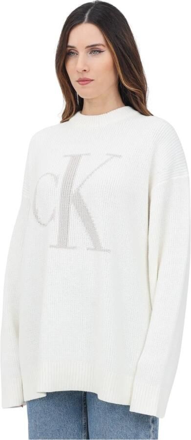 Calvin Klein Jeans Beige Katoenen Sweatshirt Ronde Hals Lente Zomer Beige Dames - Foto 5