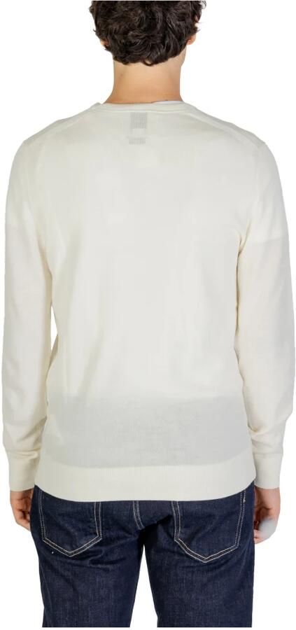 Calvin Klein Jeans Witte Wollen Gebreide Ronde Hals Trui White Heren - Foto 6