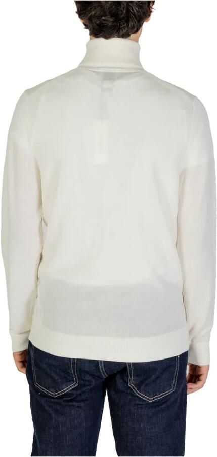 Calvin Klein Jeans Wol Turtle Neck Gebreide Kleding Collectie White Heren - Foto 4