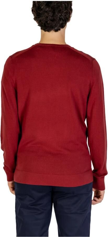 Calvin Klein Jeans Gebreid wollen T-shirt Herfst Winter Collectie Red Heren