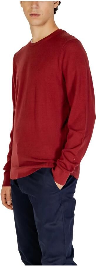 Calvin Klein Jeans Gebreid wollen T-shirt Herfst Winter Collectie Red Heren - Foto 3