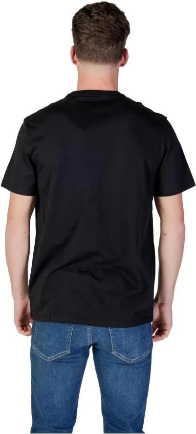 Calvin Klein Jeans Zwart Bedrukt Katoenen T-Shirt met Ronde Hals Black Heren - Foto 3