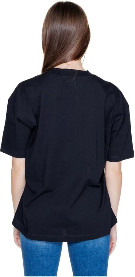 Calvin Klein Jeans Boyfriend T-shirt Herfst Winter Collectie 100% Katoen Black Dames - Foto 3