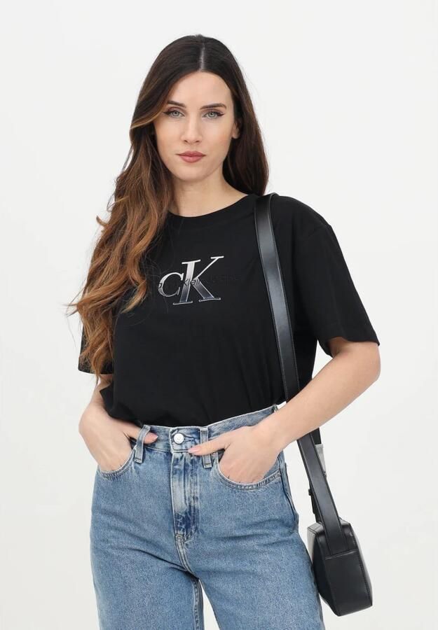 Calvin Klein Jeans T-shirt Korte Mouw EMBROIDERED MONOLOGO J20J224798 - Foto 2