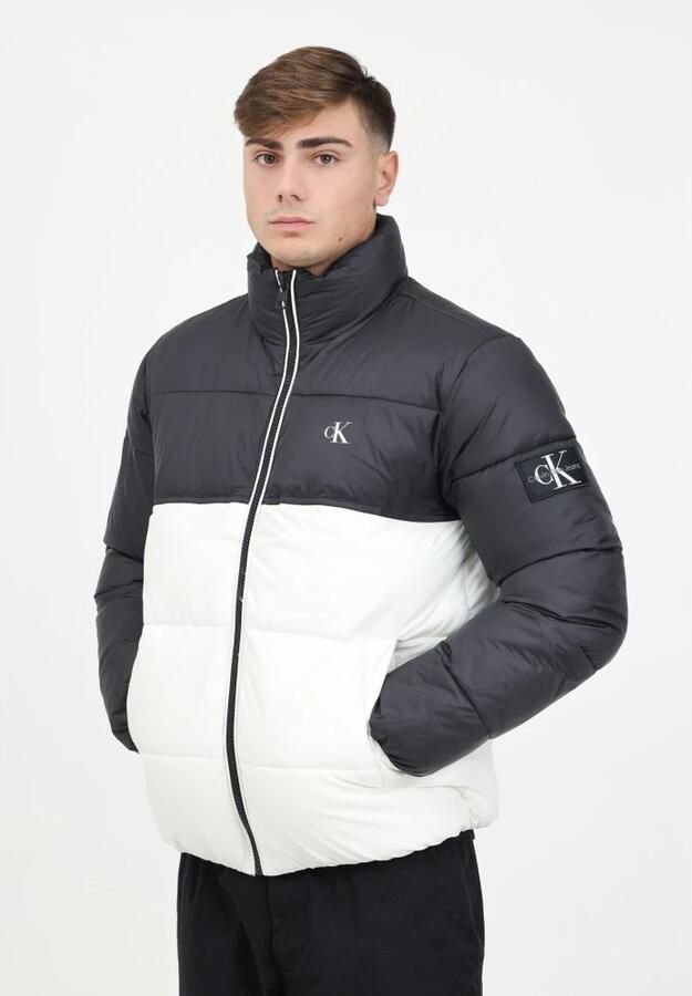 Calvin Klein Jeans Color-Block Pufferjas met hoge kraag Multicolor Heren - Foto 3