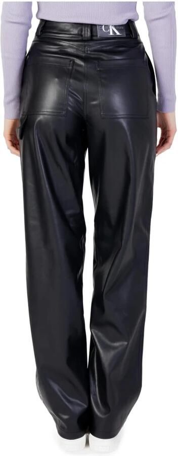 Calvin Klein Jeans Polyester Regular Broeken Herfst Winter Collectie Black Dames - Foto 7