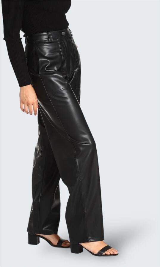 Calvin Klein Jeans Polyester Regular Broeken Herfst Winter Collectie Black Dames - Foto 2