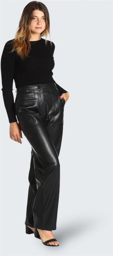 Calvin Klein Jeans Polyester Regular Broeken Herfst Winter Collectie Black Dames - Foto 5
