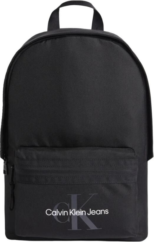 Calvin Klein Jeans Stijlvolle Zwarte Polyester Rugzak met Ritssluiting Black Heren - Foto 3