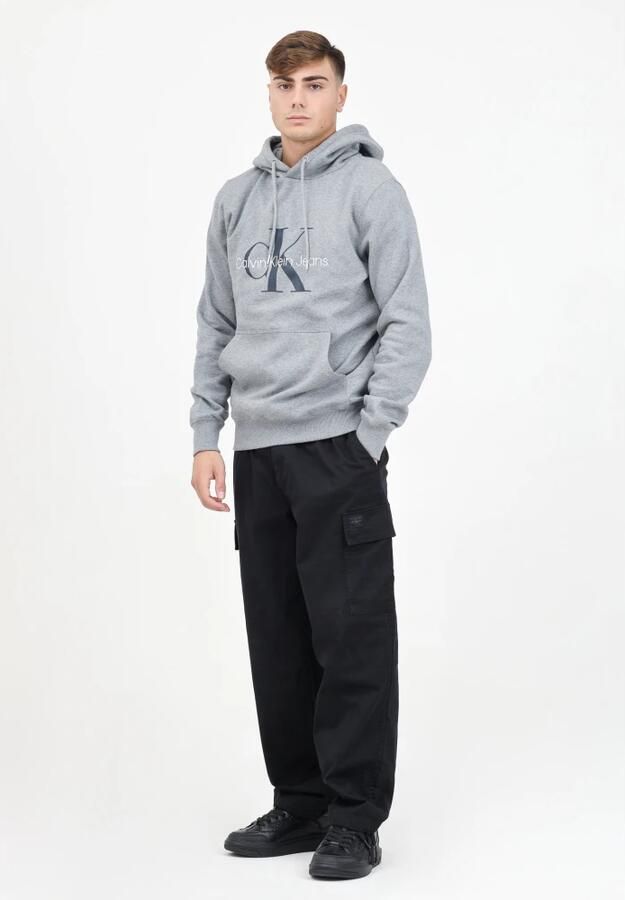 Calvin Klein Jeans Zwarte Casual Twill Broek Regular Fit Black Heren