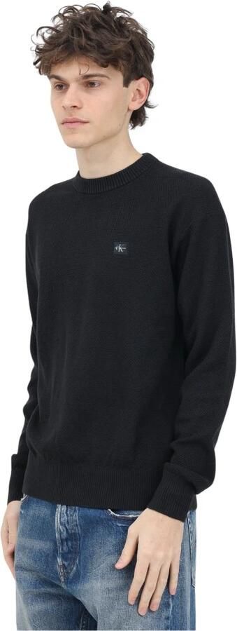 Calvin Klein Trui met ronde hals CASUAL TEXTURE SWEATER Logoborduring ronde hals - Foto 6