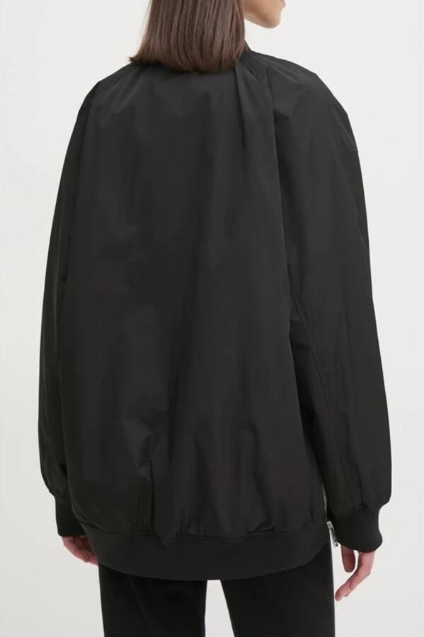 Calvin Klein Bomberjack LONG BOMBER met logo-opdruk tailleafsluiting versmald door elastiek