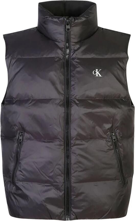 Calvin Klein Jeans Zwarte Polyamide Jas Herfst Winter Collectie Black Heren - Foto 6