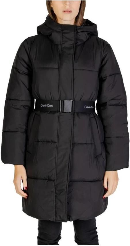 Calvin Klein Jeans Lange Pufferjas Dames Herfst Winter Collectie Black Dames - Foto 5