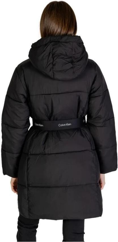 Calvin Klein Jeans Lange Pufferjas Dames Herfst Winter Collectie Black Dames - Foto 2