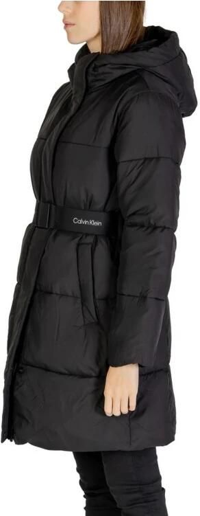 Calvin Klein Jeans Lange Pufferjas Dames Herfst Winter Collectie Black Dames - Foto 4