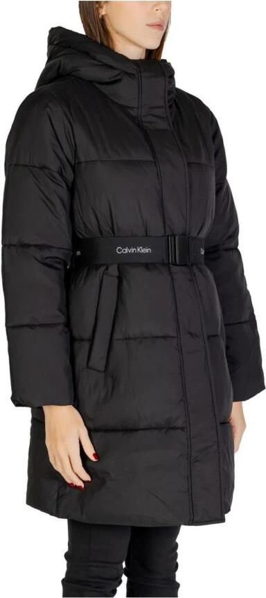 Calvin Klein Jeans Lange Pufferjas Dames Herfst Winter Collectie Black Dames - Foto 3