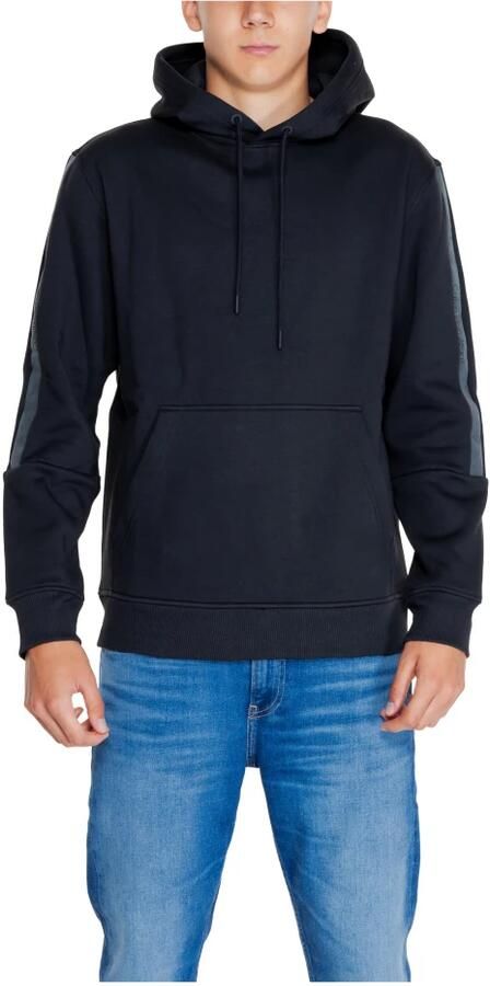 Calvin Klein Jeans Zwarte Hoodie Heren Herfst Winter Black Heren - Foto 4