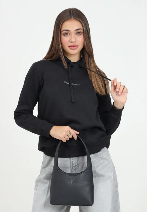 Calvin Klein Jeans Zwarte hoodie met essentieel ontwerp Black Dames - Foto 2