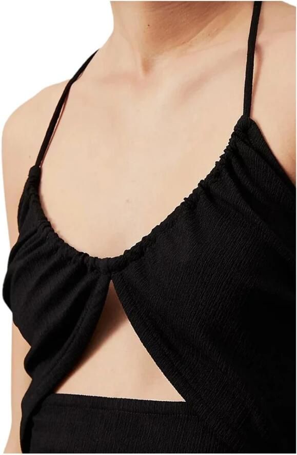 Calvin Klein Elegante Zwarte Jurk Klassiek Verfijnd Black Dames - Foto 2
