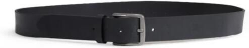 Calvin Klein Jeans Leren Herenriem Lente Zomer Collectie Black Heren