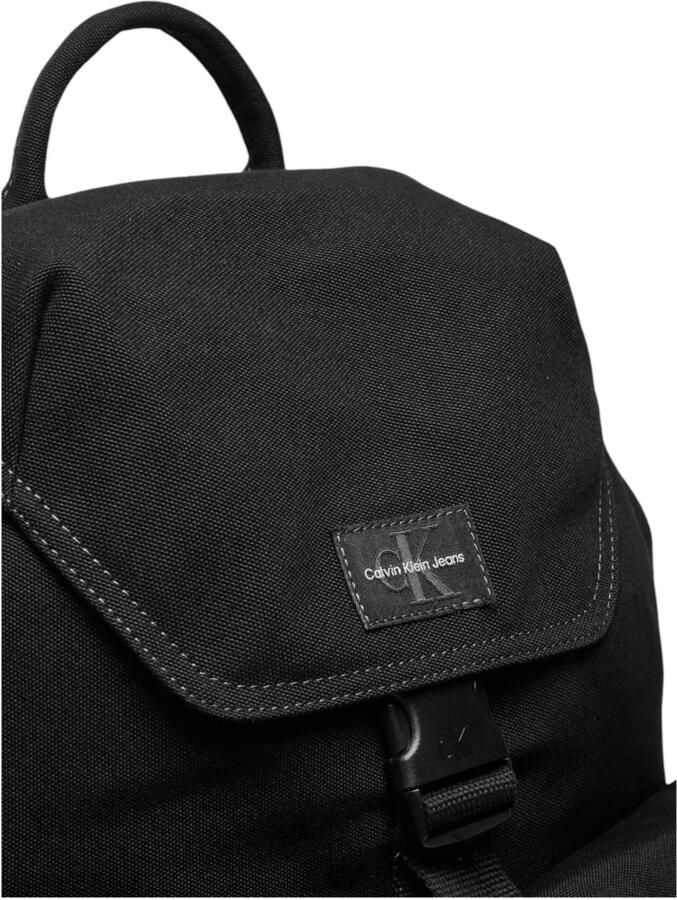 Calvin Klein Jeans Zwarte Polyester Tas met Meerdere Zakken Black Heren