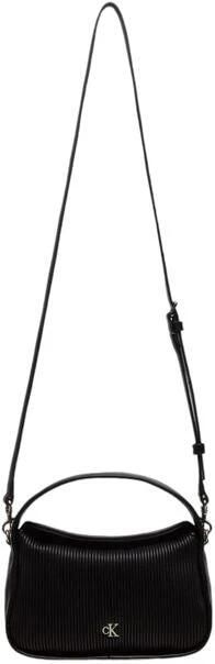 Calvin Klein Jeans Zwarte Polyethyleen Handtas Herfst Winter Collectie Black Dames - Foto 4