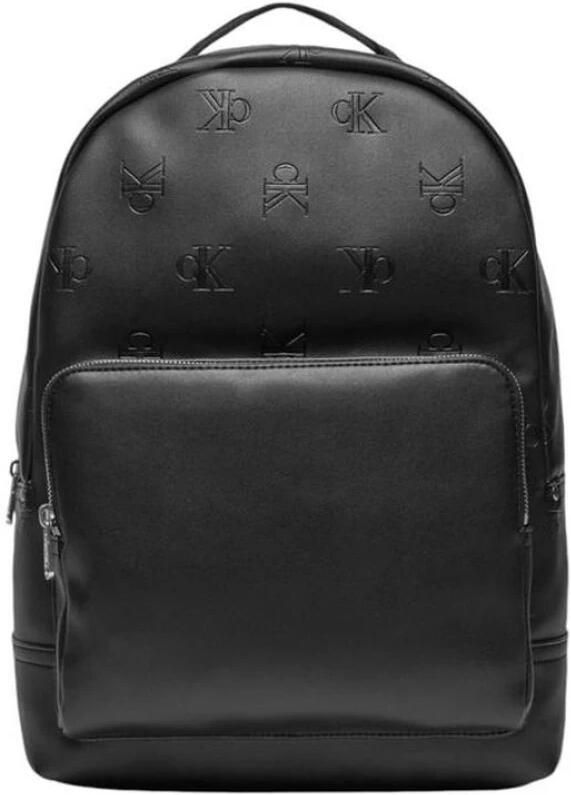 Calvin Klein Jeans Zwarte Polyurethaan Rugzak met Verstelbare Banden Black Heren - Foto 3