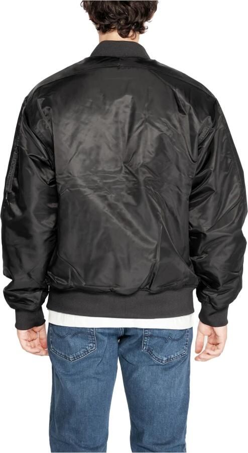 Calvin Klein Jeans Zwarte Lichtgewicht Polyamide Jas Heren Collectie Black Heren