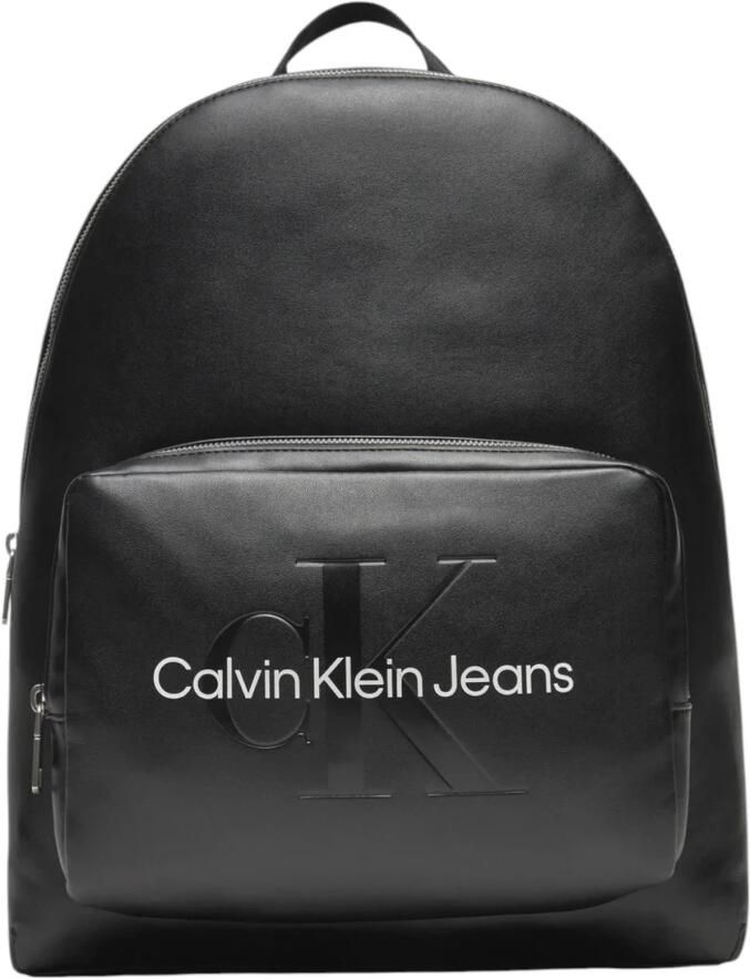 Calvin Klein Jeans Gesculpteerde Campus Rugzak met Zakken Black Dames