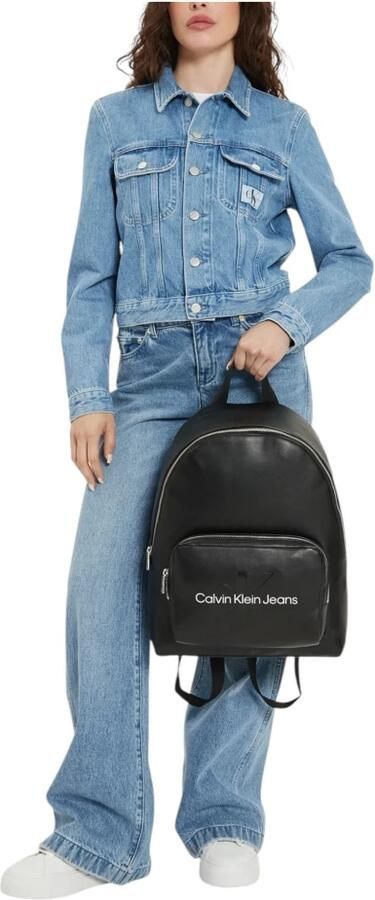 Calvin Klein Jeans Gesculpteerde Campus Rugzak met Zakken Black Dames - Foto 3